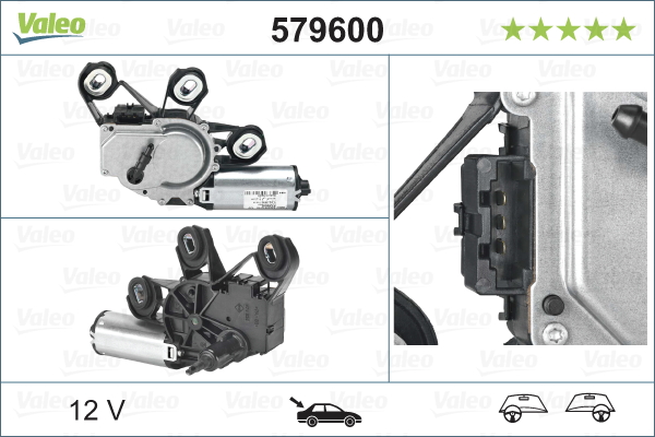 Motore tergicristallo - 579600 VALEO